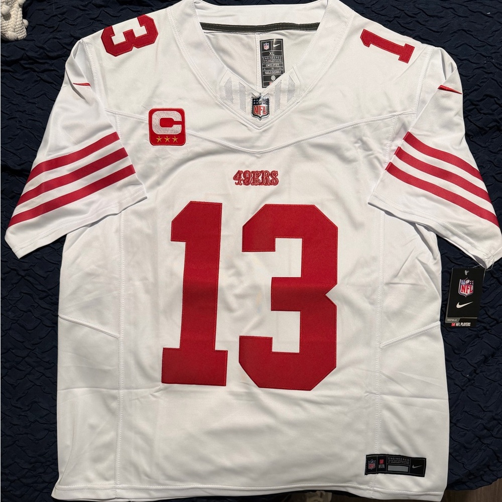 XL Brock Purdy #13 Vapor FUSE Jersey White Elite Quality San Francisco 49ers